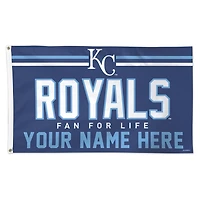 WinCraft Kansas City Royals 3' x 5' One-Sided Deluxe Personalized Flag