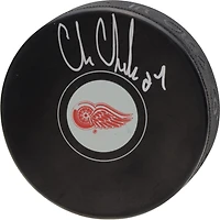 Chris Chelios Detroit Red Wings Autographed Hockey Puck