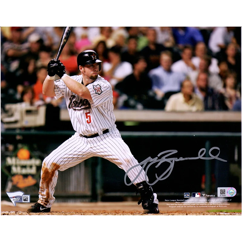 Jeff Bagwell Houston Astros Autographed 8" x 10" Hitting Photograph