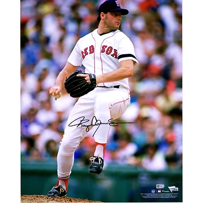 Roger Clemens Boston Red Sox Autographed 16" x 20" Pitching Photograph