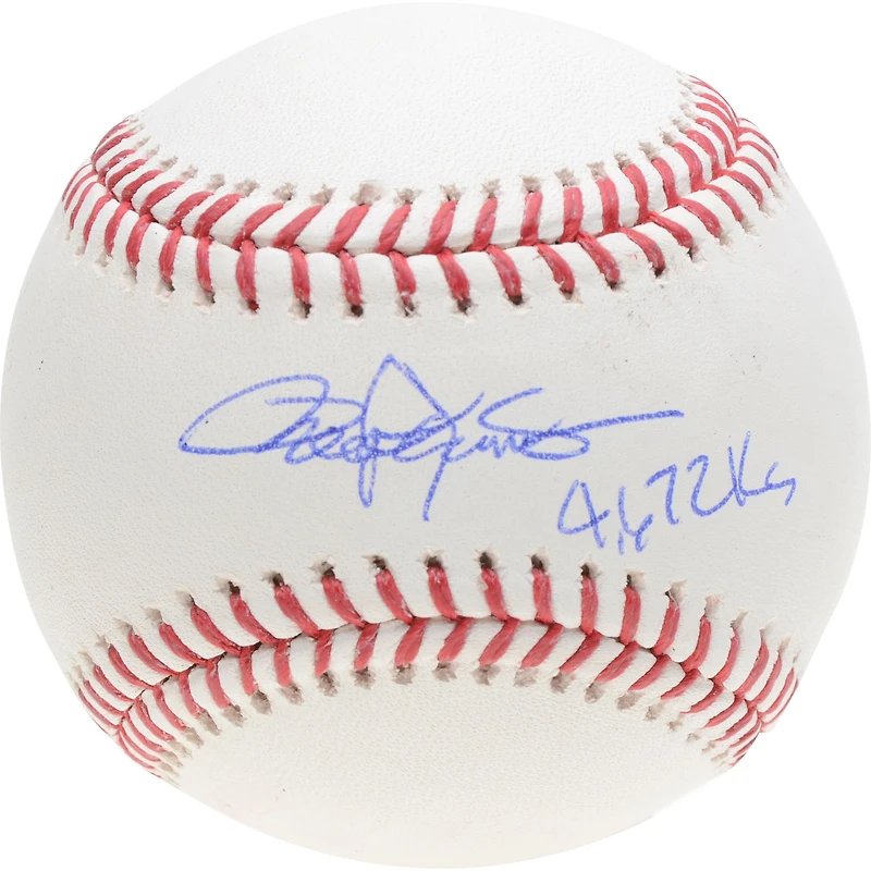 Roger Clemens Boston Red Sox Autographed Baseball with "4672 K's" Inscription