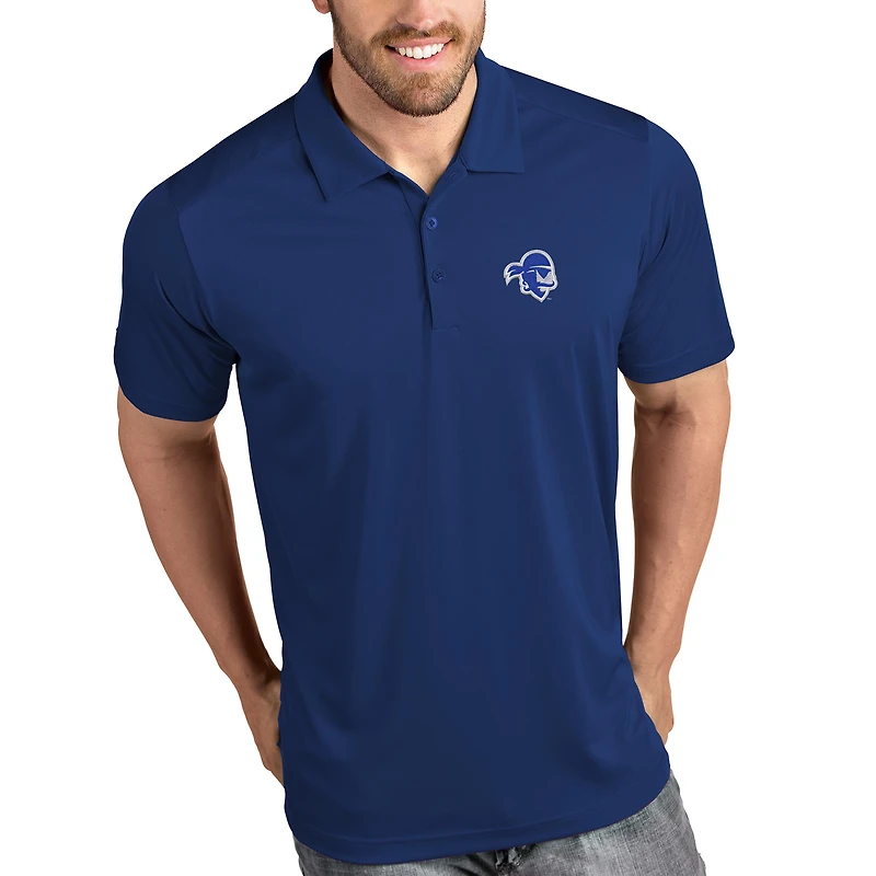 Men's Antigua Royal Seton Hall Pirates Team Tribute Polo
