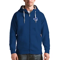 Men's Antigua Royal Seton Hall Pirates Victory Full-Zip Hoodie