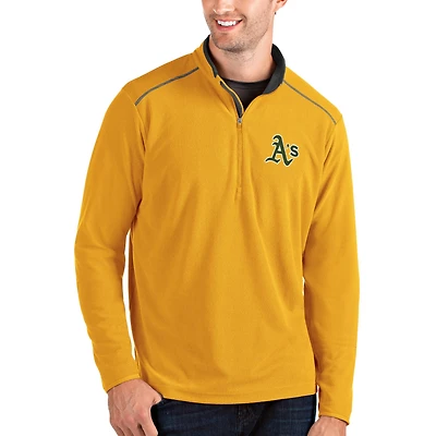 Men's Antigua Gold Athletics Glacier Quarter-Zip Pullover Jacket
