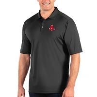 Men's Antigua Gray Boston Red Sox Big & Tall Tribute Polo