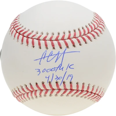CC Sabathia New York Yankees Autographed Baseball with "3000th K 4/30/19" Inscription