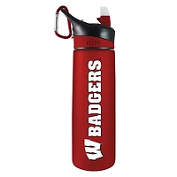 Red Wisconsin Badgers 24oz. Tritan Plastic Sport Bottle