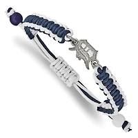 Women's Detroit Tigers Stainless Steel Adjustable Cord Bracelet
