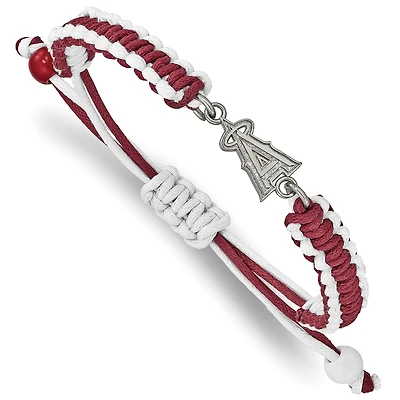 Women's Los Angeles Angels Stainless Steel Adjustable Cord Bracelet