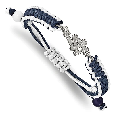 Women's Los Angeles Dodgers Stainless Steel Adjustable Cord Bracelet