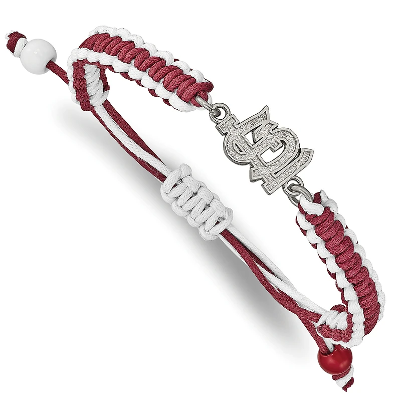 Women's St. Louis Cardinals Stainless Steel Adjustable Cord Bracelet
