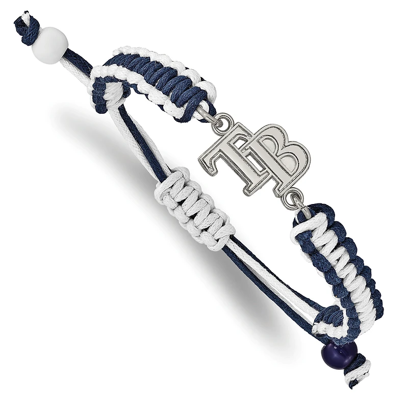 Women's Tampa Bay Rays Stainless Steel Adjustable Cord Bracelet