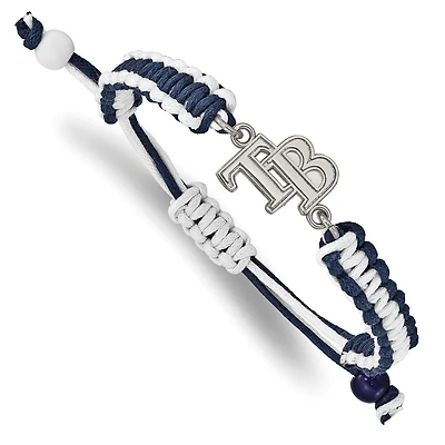 Women's Tampa Bay Rays Stainless Steel Adjustable Cord Bracelet