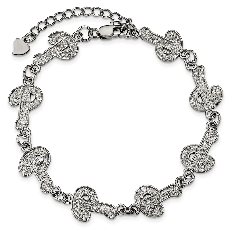 Women's Philadelphia Phillies Logo Bracelet with Extension