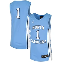 Youth Jordan #1 Carolina Blue North Carolina Tar Heels Replica Team Basketball Jersey
