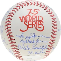 New York Yankees Team Signed 1978 World Series Logo Baseball with Multiple Inscriptions - 12 Signatures