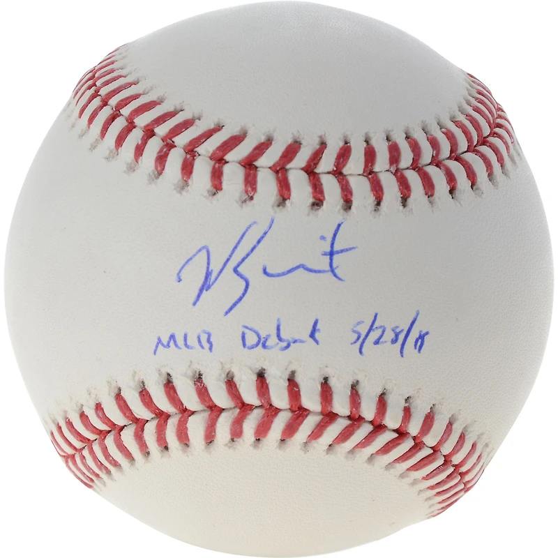 Will Smith Los Angeles Dodgers Autographed Baseball with "5/28/19 Debut" Inscription