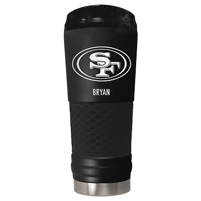 Black San Francisco 49ers 24oz. Personalized Stealth Draft Tumbler
