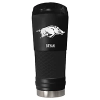 Black Arkansas Razorbacks 24oz. Personalized Stealth Draft Tumbler