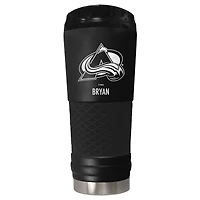 Black Colorado Avalanche 24oz. Personalized Stealth Draft Tumbler