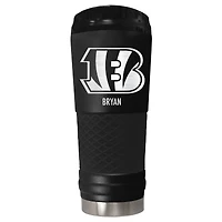 Black Cincinnati Bengals 24oz. Personalized Stealth Draft Tumbler