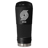 Black Portland Trail Blazers 24oz. Personalized Stealth Draft Tumbler