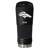 Black Denver Broncos 24oz. Personalized Stealth Draft Tumbler