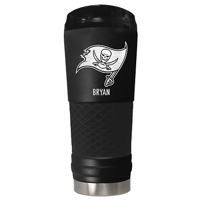 Black Tampa Bay Buccaneers 24oz. Personalized Stealth Draft Tumbler
