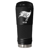 Black Tampa Bay Buccaneers 24oz. Personalized Stealth Draft Tumbler