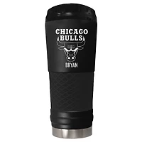 Black Chicago Bulls 24oz. Personalized Stealth Draft Tumbler