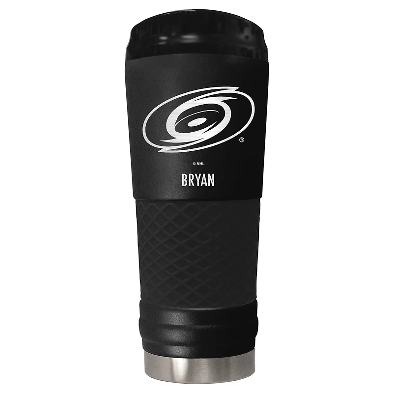 Black Carolina Hurricanes 24oz. Personalized Stealth Draft Tumbler