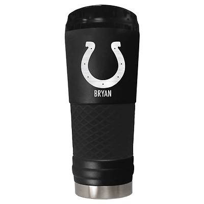 Black Indianapolis Colts 24oz. Personalized Stealth Draft Tumbler