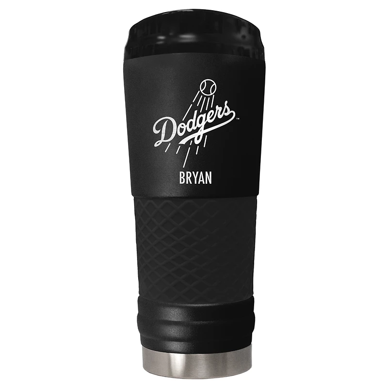 Black Los Angeles Dodgers 24oz. Personalized Stealth Draft Tumbler