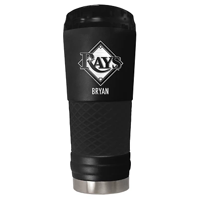 Black Tampa Bay Rays 24oz. Personalized Stealth Draft Tumbler