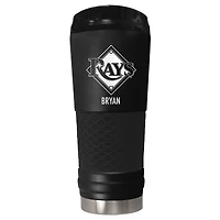 Black Tampa Bay Rays 24oz. Personalized Stealth Draft Tumbler