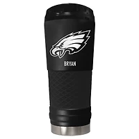 Black Philadelphia Eagles 24oz. Personalized Stealth Draft Tumbler