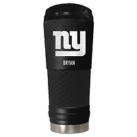 Black New York Giants 24oz. Personalized Stealth Draft Tumbler
