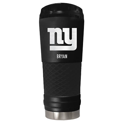 Black New York Giants 24oz. Personalized Stealth Draft Tumbler