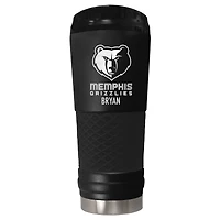 Black Memphis Grizzlies 24oz. Personalized Stealth Draft Tumbler