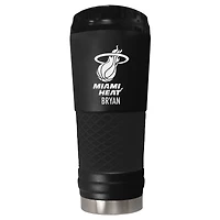 Black Miami Heat 24oz. Personalized Stealth Draft Tumbler