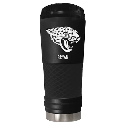 Black Jacksonville Jaguars 24oz. Personalized Stealth Draft Tumbler