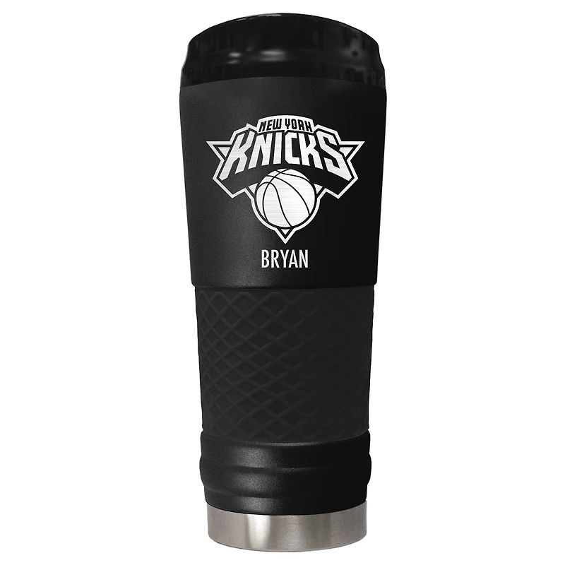 Black New York Knicks 24oz. Personalized Stealth Draft Tumbler