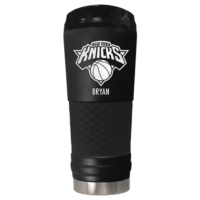 Black New York Knicks 24oz. Personalized Stealth Draft Tumbler