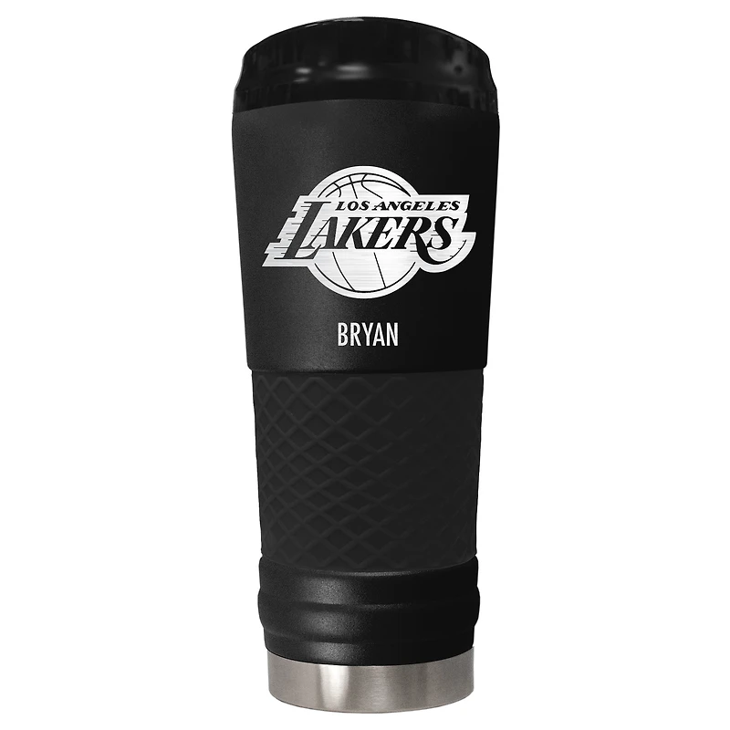 Black Los Angeles Lakers 24oz. Personalized Stealth Draft Tumbler