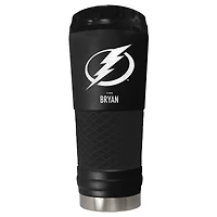 Black Tampa Bay Lightning 24oz. Personalized Stealth Draft Tumbler