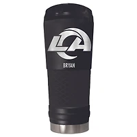 Black Los Angeles Rams 24oz. Personalized Stealth Draft Tumbler
