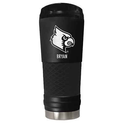 Black Louisville Cardinals 24oz. Personalized Stealth Draft Tumbler