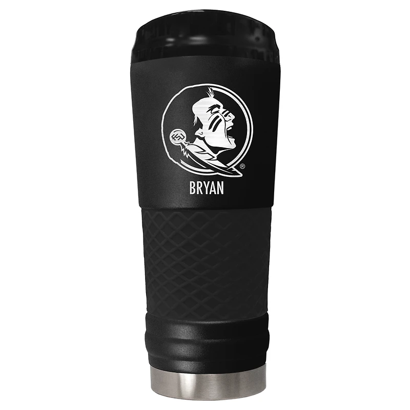 Black Florida State Seminoles 24oz. Personalized Stealth Draft Tumbler