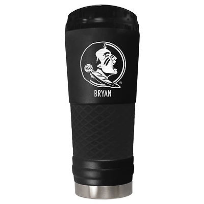 Black Florida State Seminoles 24oz. Personalized Stealth Draft Tumbler