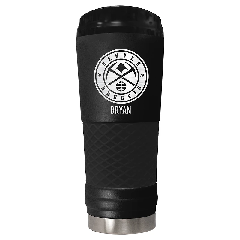 Black Denver Nuggets 24oz. Personalized Stealth Draft Tumbler